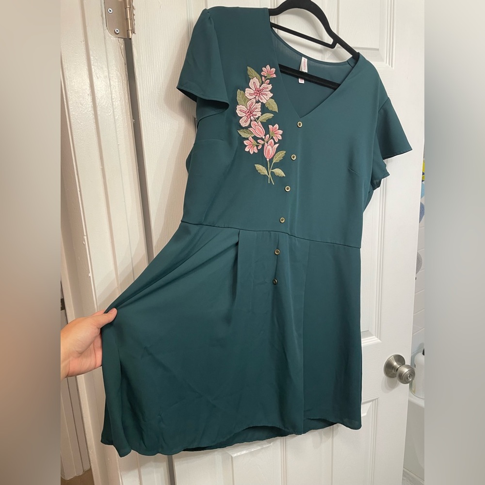 Green Plus Size (XXL) Xhilaration Fit & Flare Dress 👗